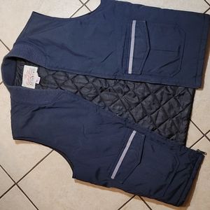 70s (ish) Quilt-lined Zippered Work Vest